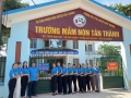 Trường MN Tân Thành gắn biển công nhận mô hình Xanh - Sạch - Đẹp
